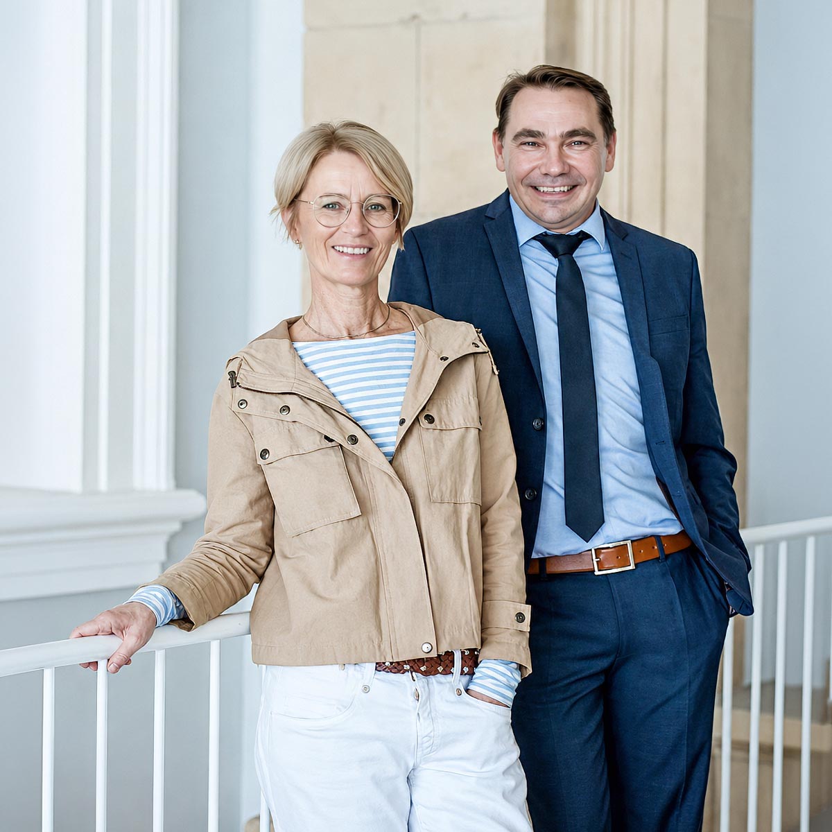 Anne Kaufmann und Daniel Erbe, Geschäftsführung der LECTOR Sprachschule für Deutschkurse und Weiterbildung